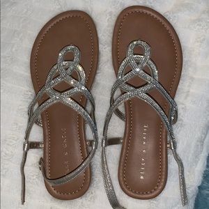 7 rhinestone sandals